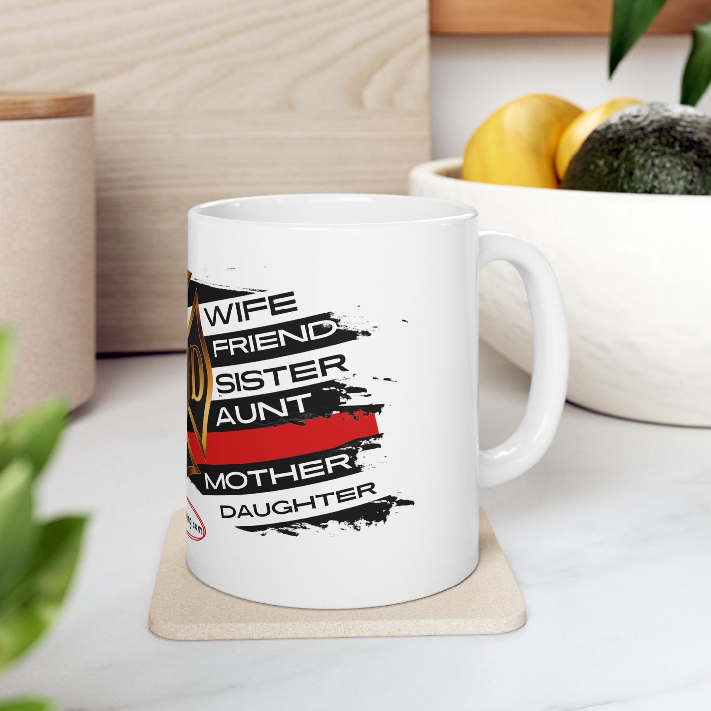 Female Fire Hero Ceramic Mug, (11oz, 15oz)