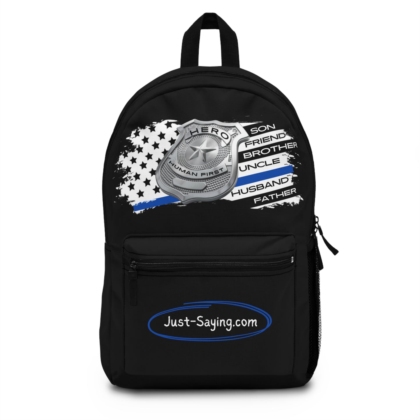 Male Police Hero Backpack