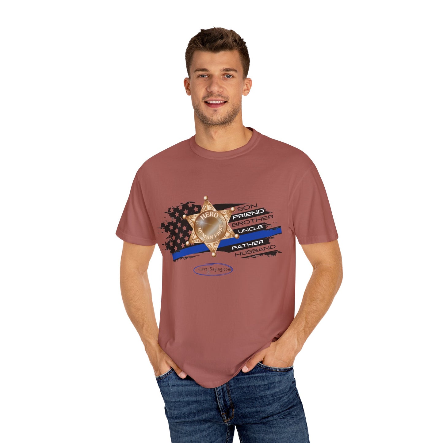 Male Sheriff Garment-Dyed T-shirt