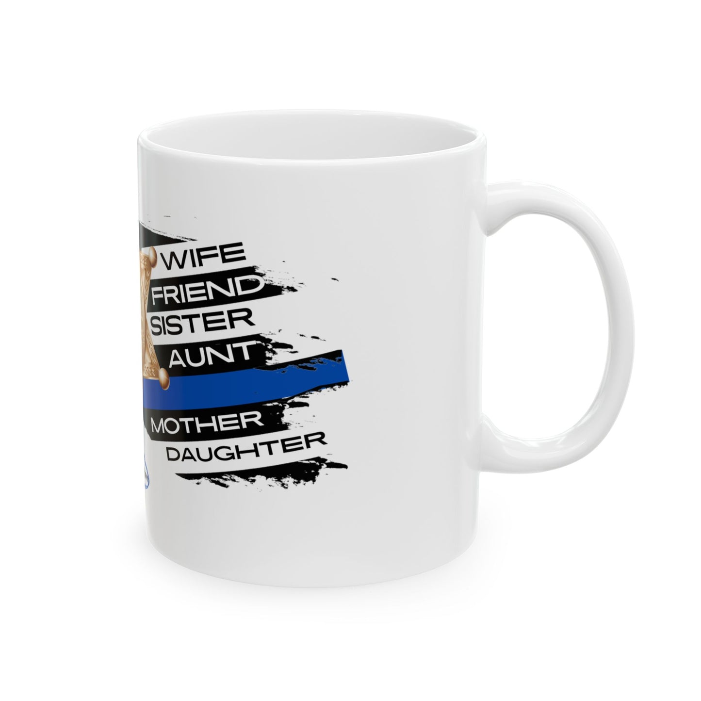 Female Sheriff Hero Ceramic Mug, (11oz, 15oz)