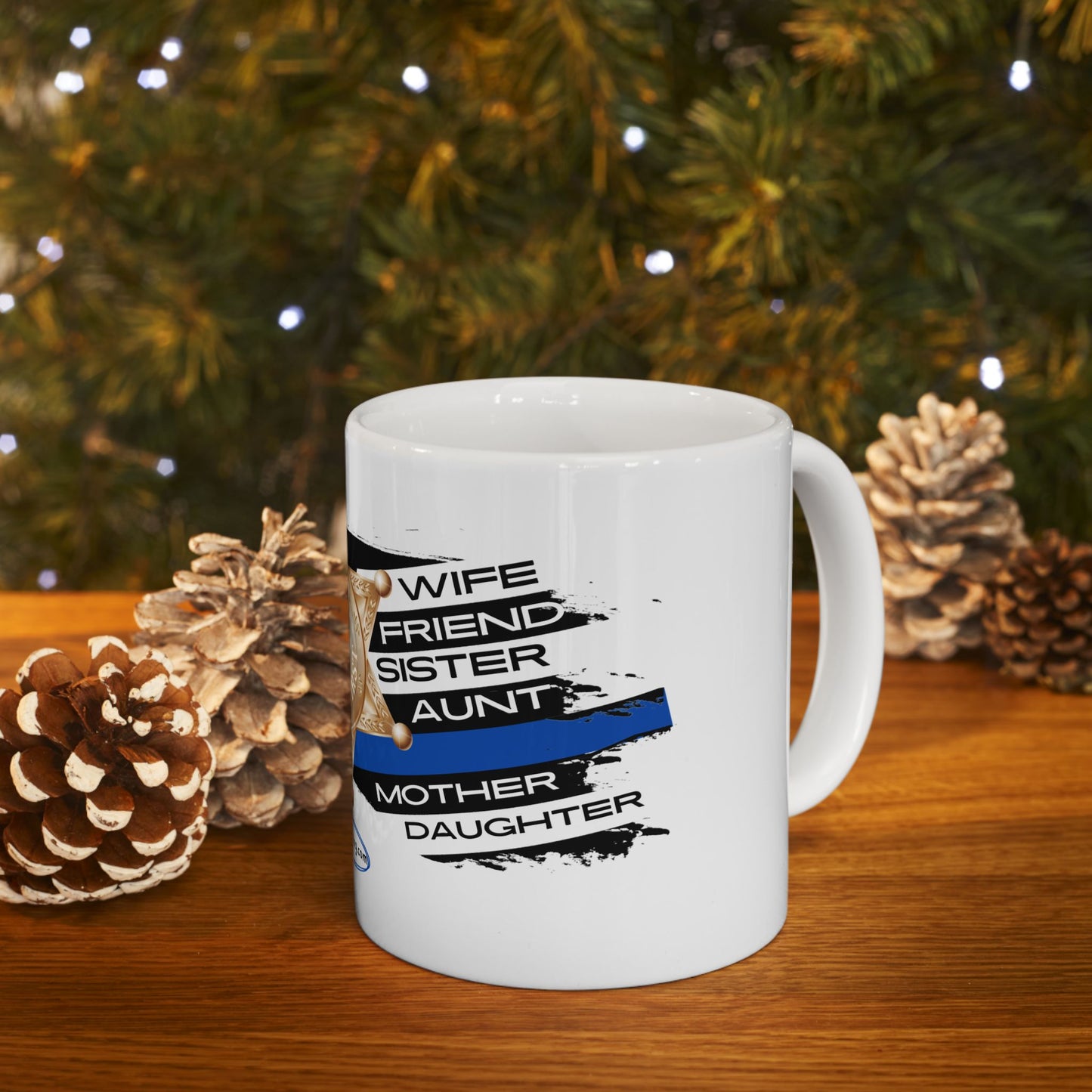 Female Sheriff Hero Ceramic Mug, (11oz, 15oz)