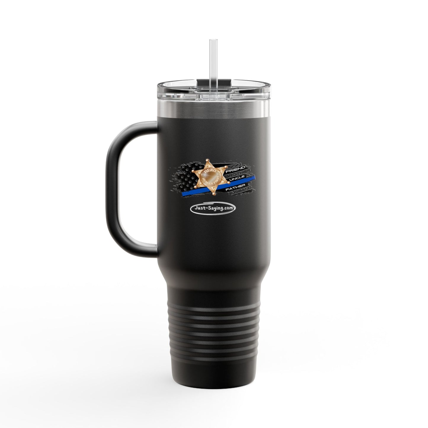 Male Sheriff Insulated Travel Mug, 40oz