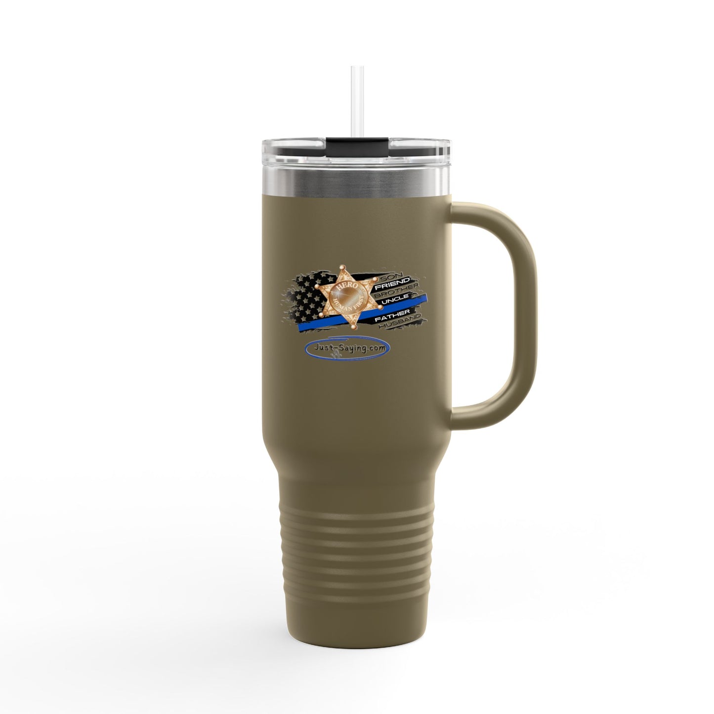 Male Sheriff Insulated Travel Mug, 40oz