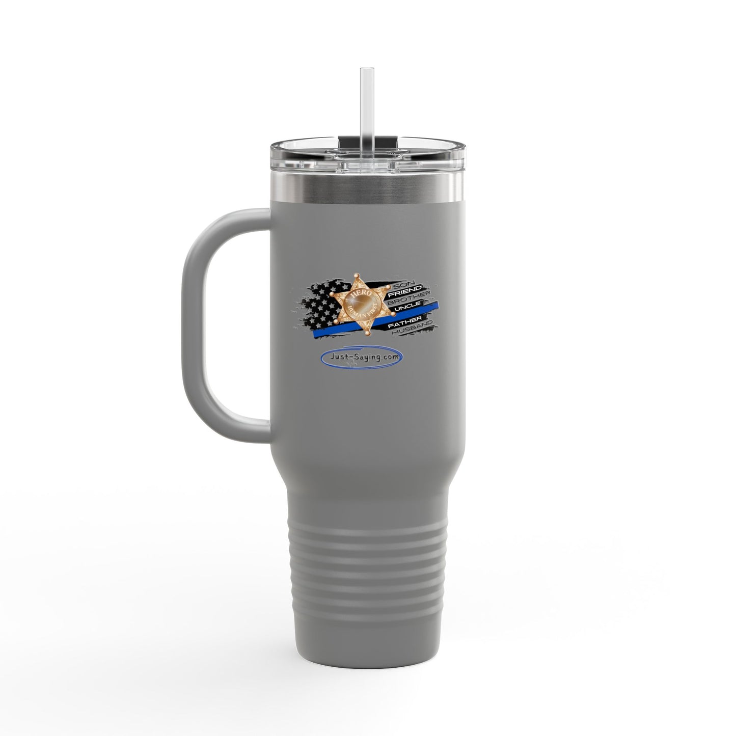 Male Sheriff Insulated Travel Mug, 40oz