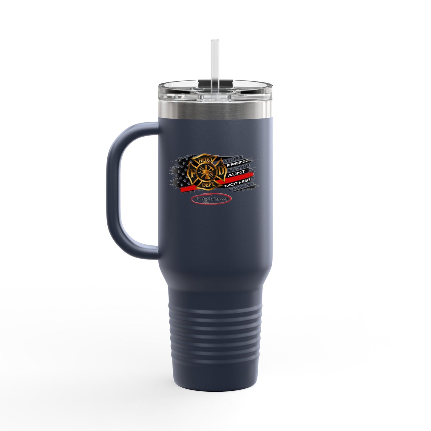 Female Fire Hero Insulated Travel Mug, 40oz