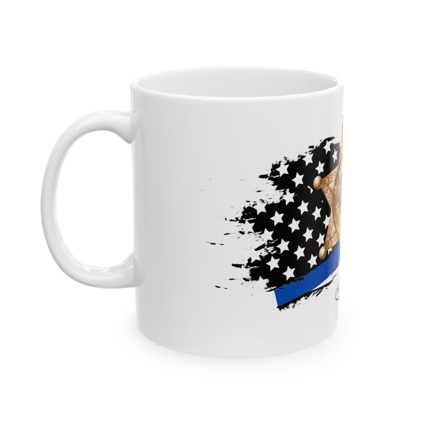 Female Sheriff Hero Ceramic Mug, (11oz, 15oz)