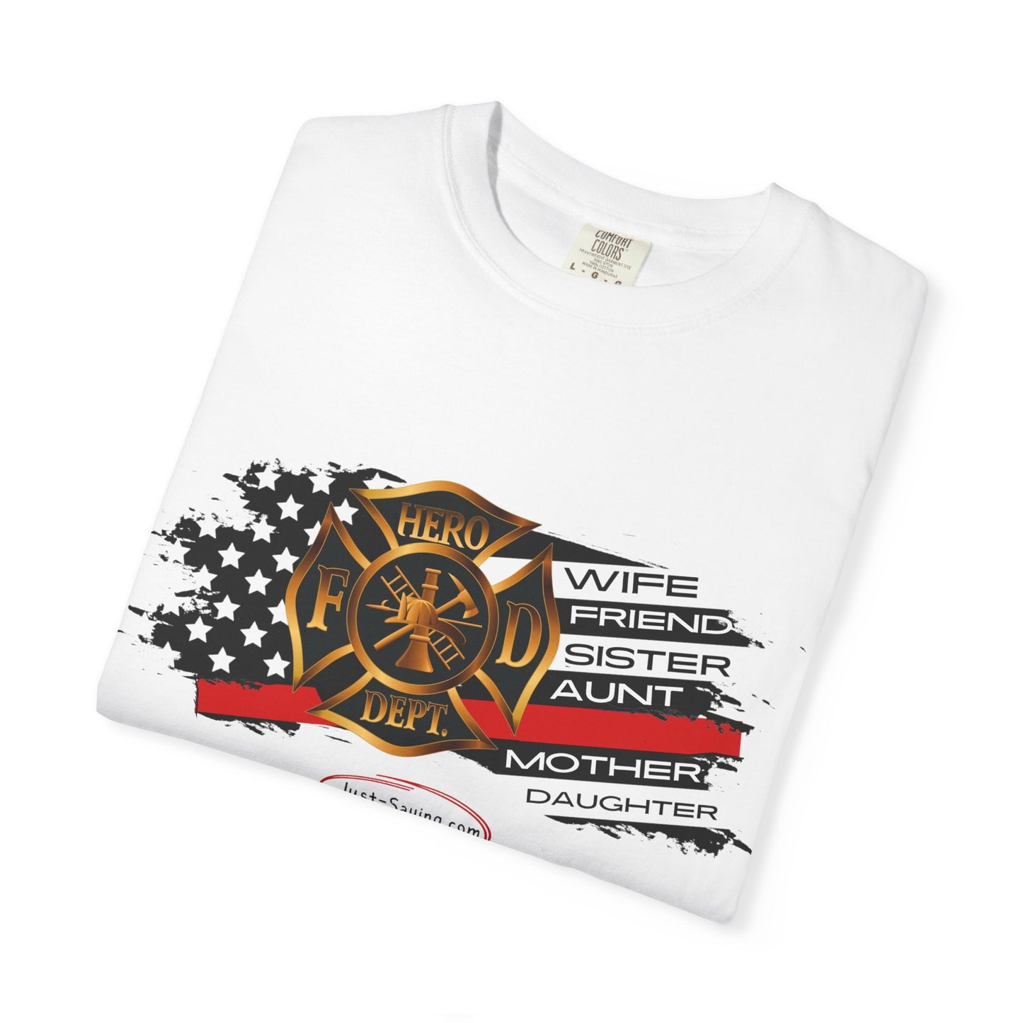 Female Fire Hero Garment-Dyed T-shirt