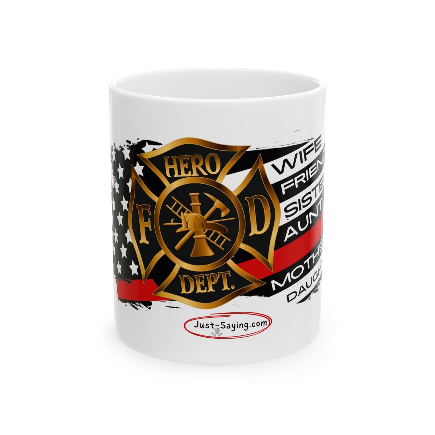 Female Fire Hero Ceramic Mug, (11oz, 15oz)