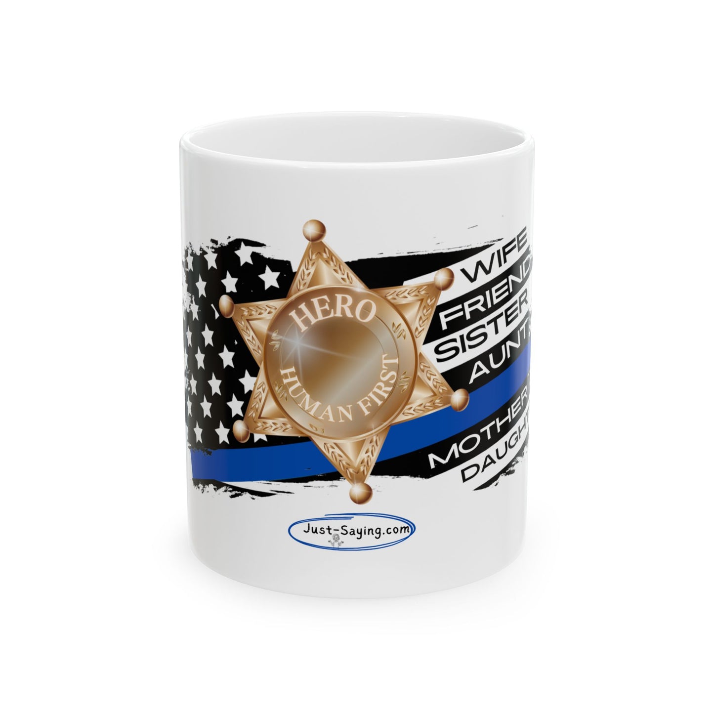 Female Sheriff Hero Ceramic Mug, (11oz, 15oz)