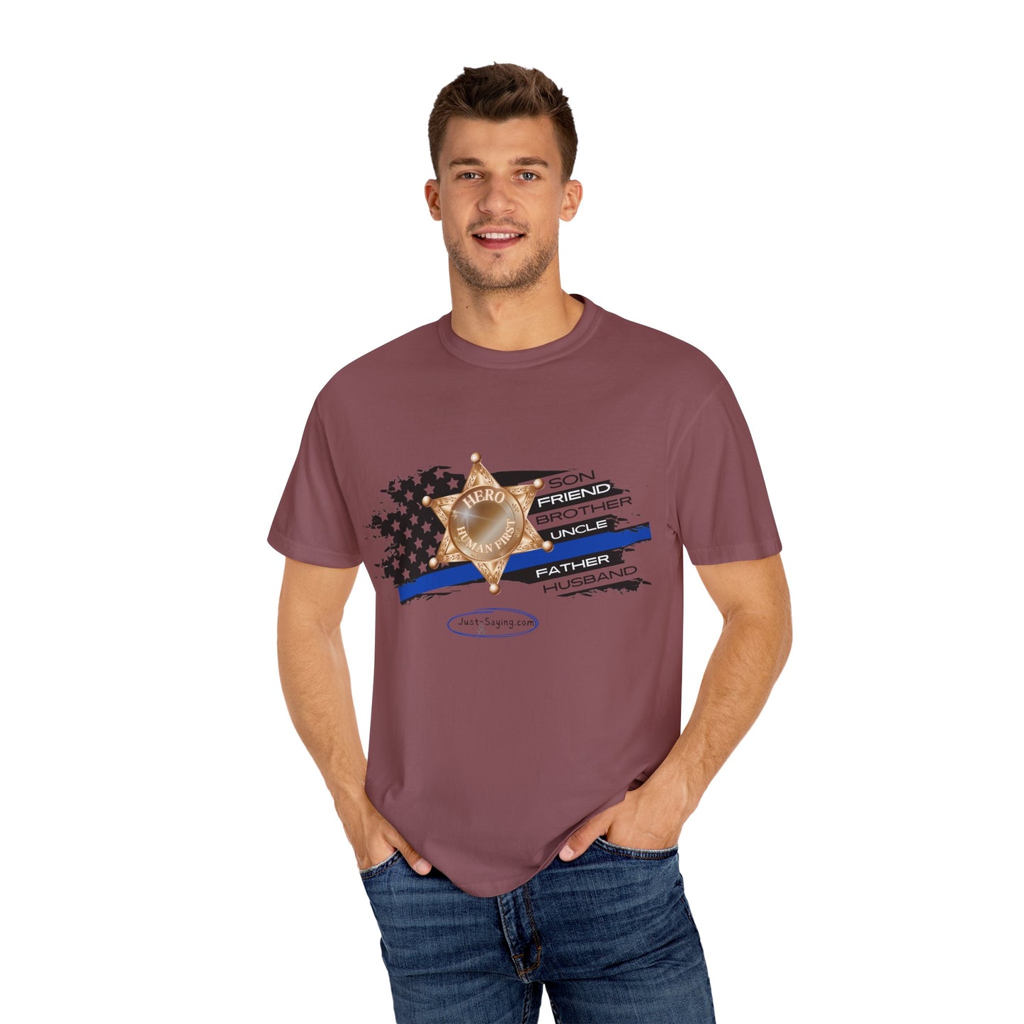 Male Sheriff Garment-Dyed T-shirt