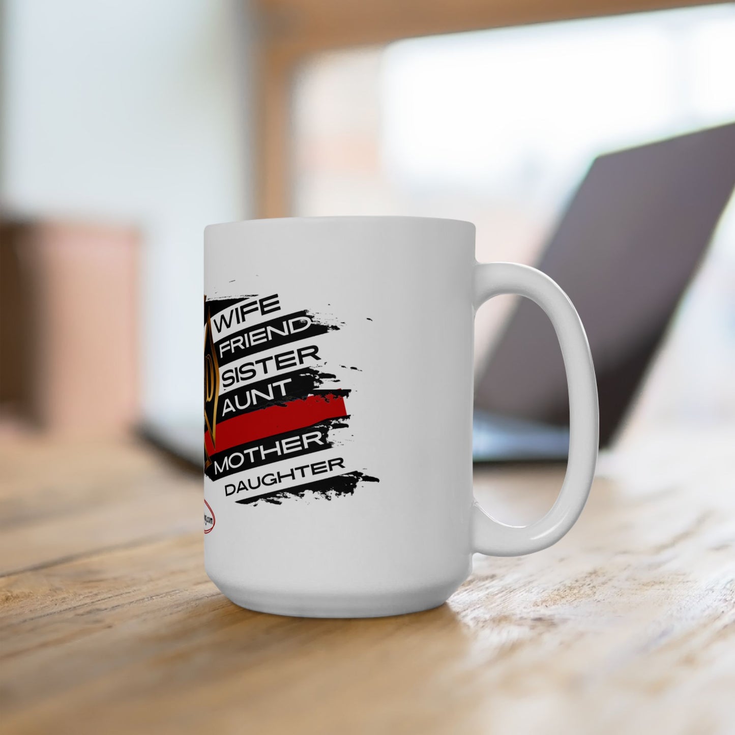Female Fire Hero Ceramic Mug, (11oz, 15oz)