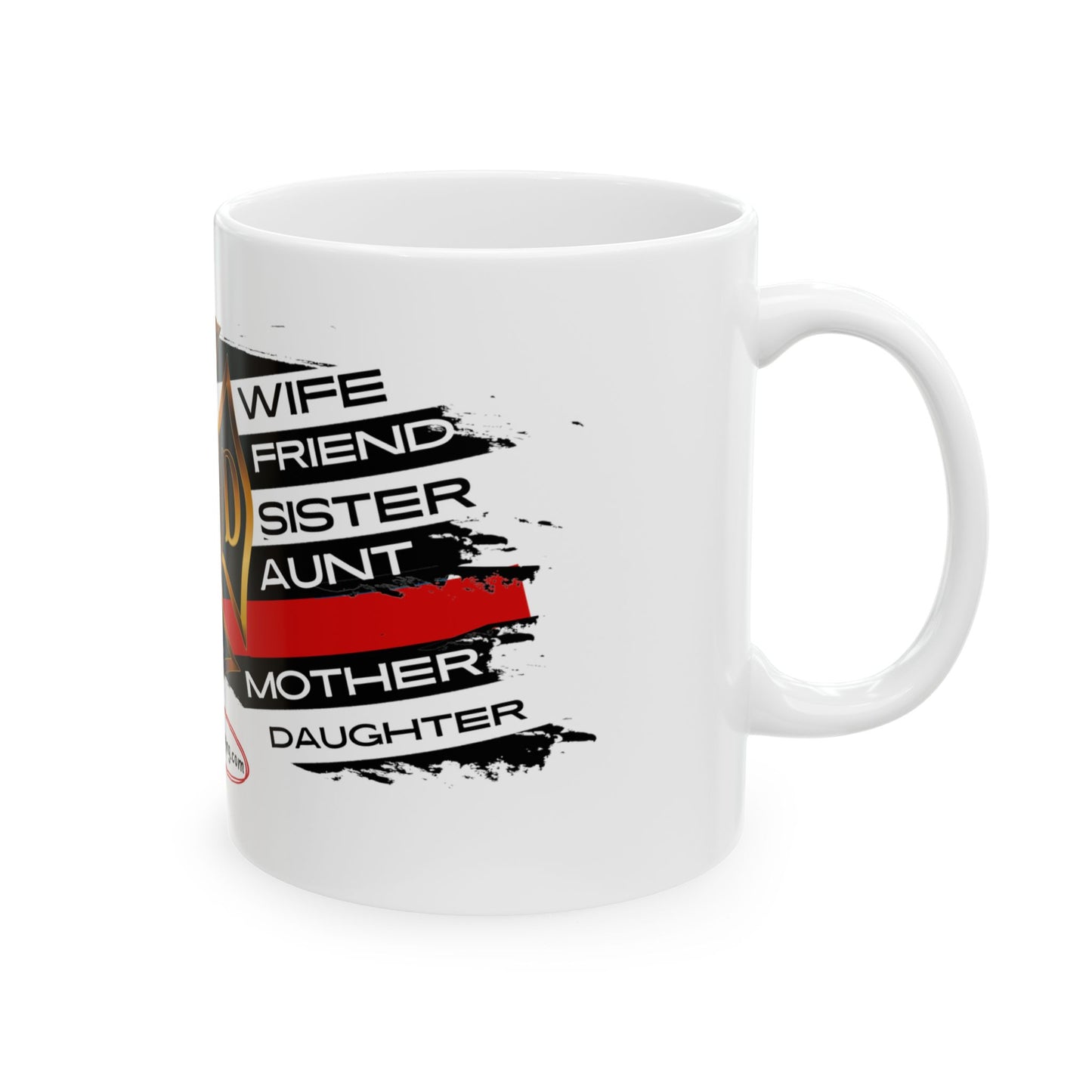 Female Fire Hero Ceramic Mug, (11oz, 15oz)