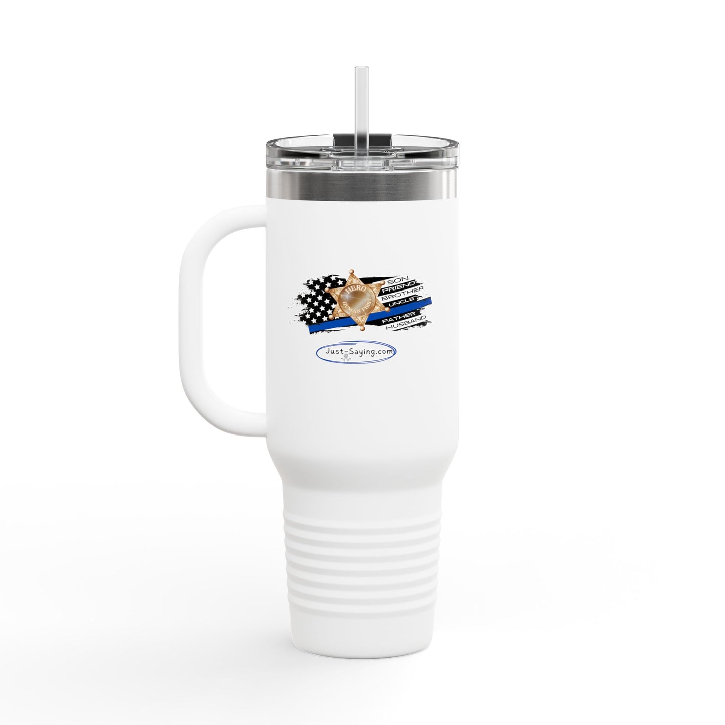 Male Sheriff Insulated Travel Mug, 40oz