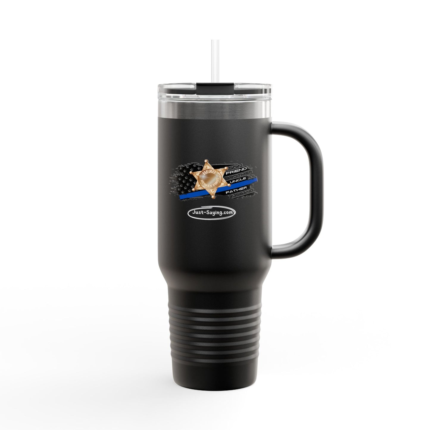 Male Sheriff Insulated Travel Mug, 40oz