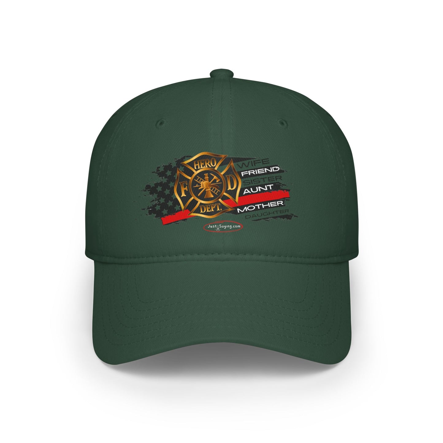 Female Fire Hero Low Profile Baseball Cap