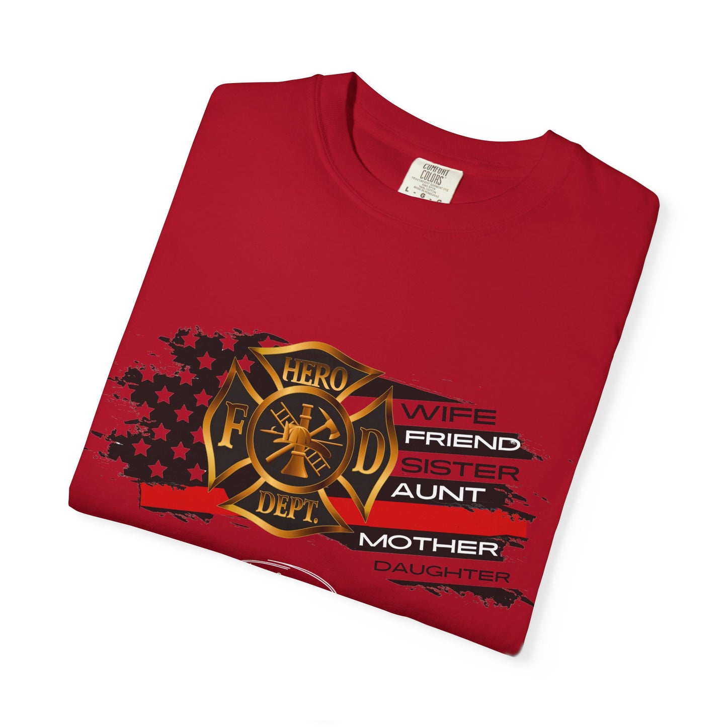 Female Fire Hero Garment-Dyed T-shirt