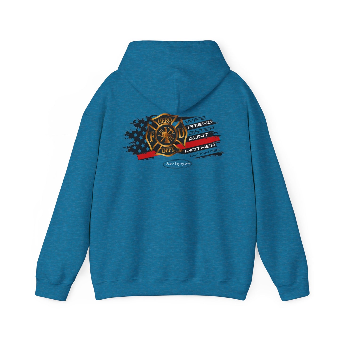 Female Fire Hero Heavy Blend™ Hooded Sweatshirt