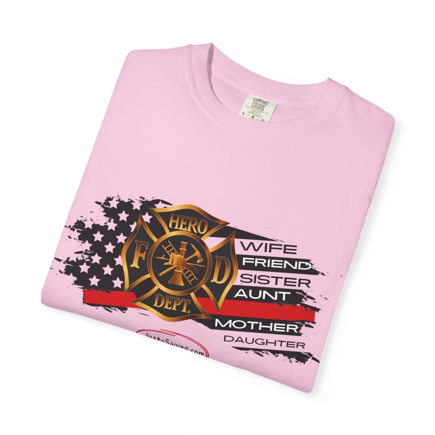 Female Fire Hero Garment-Dyed T-shirt