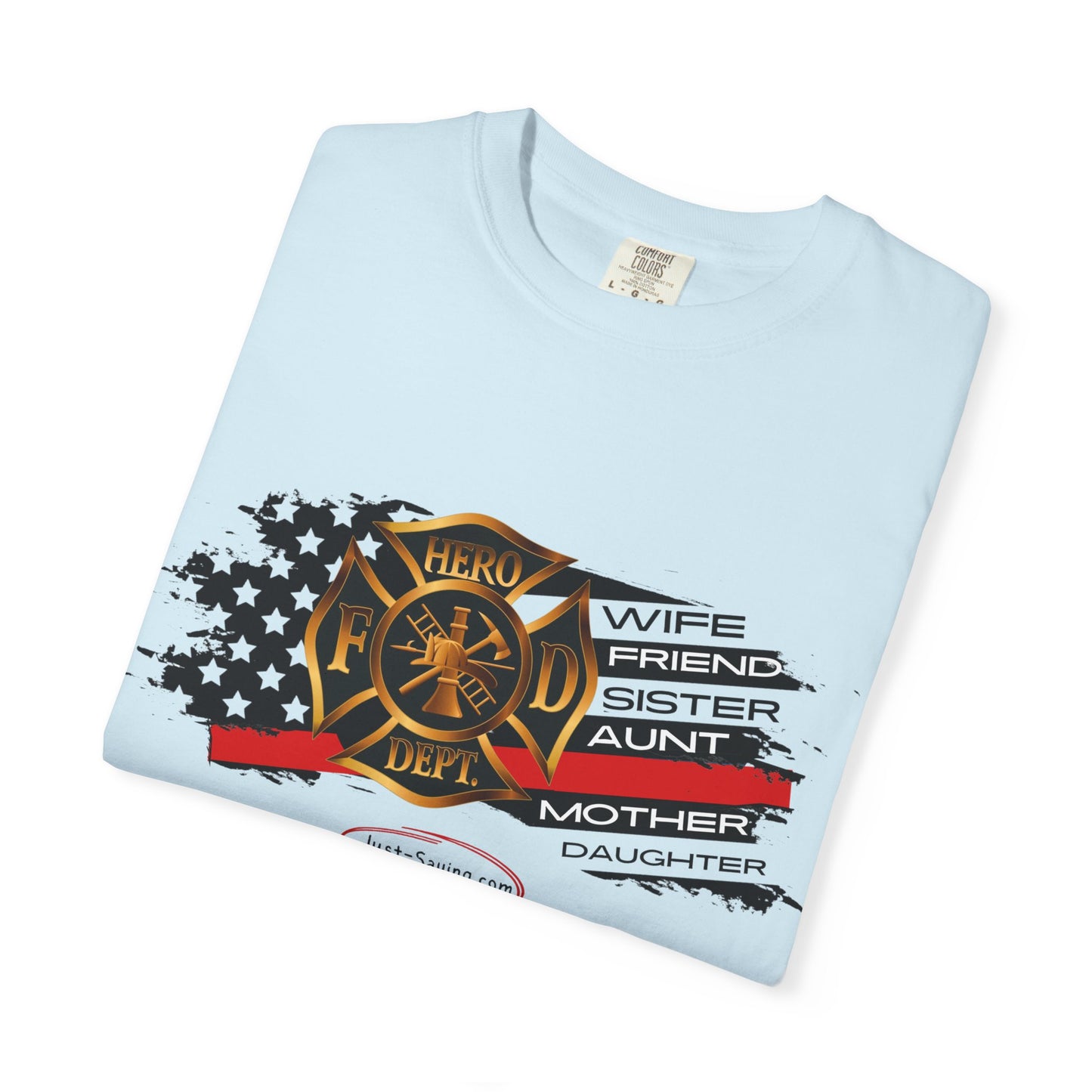 Female Fire Hero Garment-Dyed T-shirt