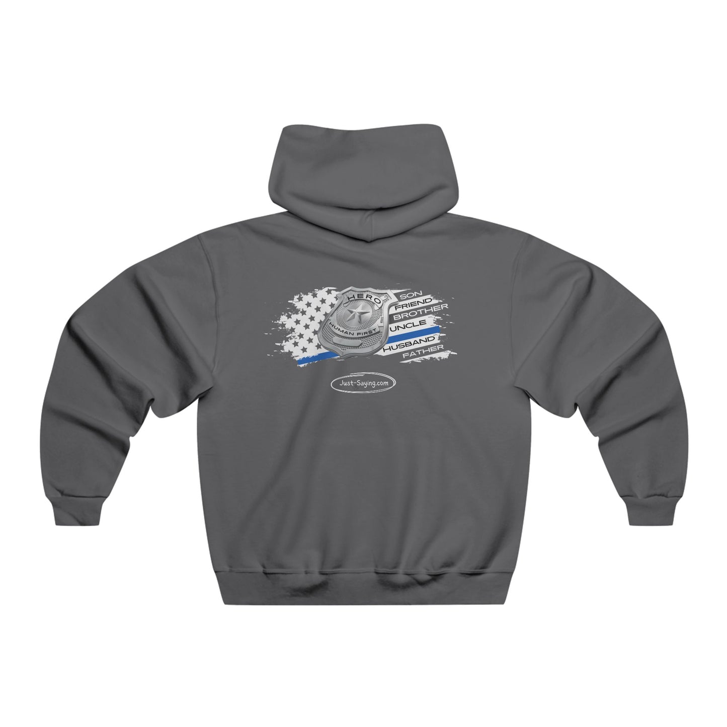 Male Police Hero NUBLEND® Hooded Sweatshirt
