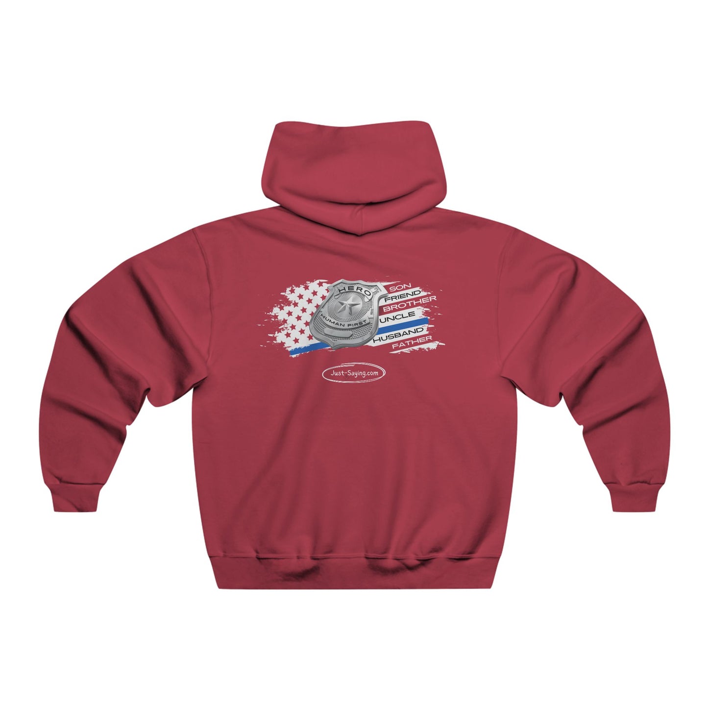 Male Police Hero NUBLEND® Hooded Sweatshirt