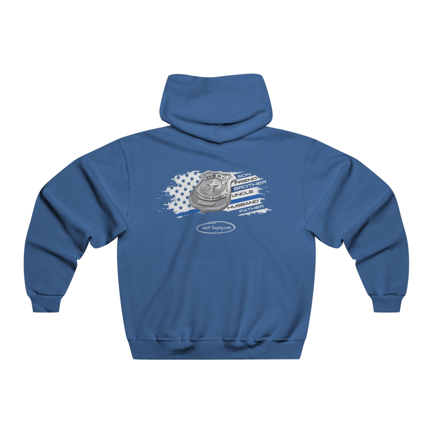 Male Police Hero NUBLEND® Hooded Sweatshirt