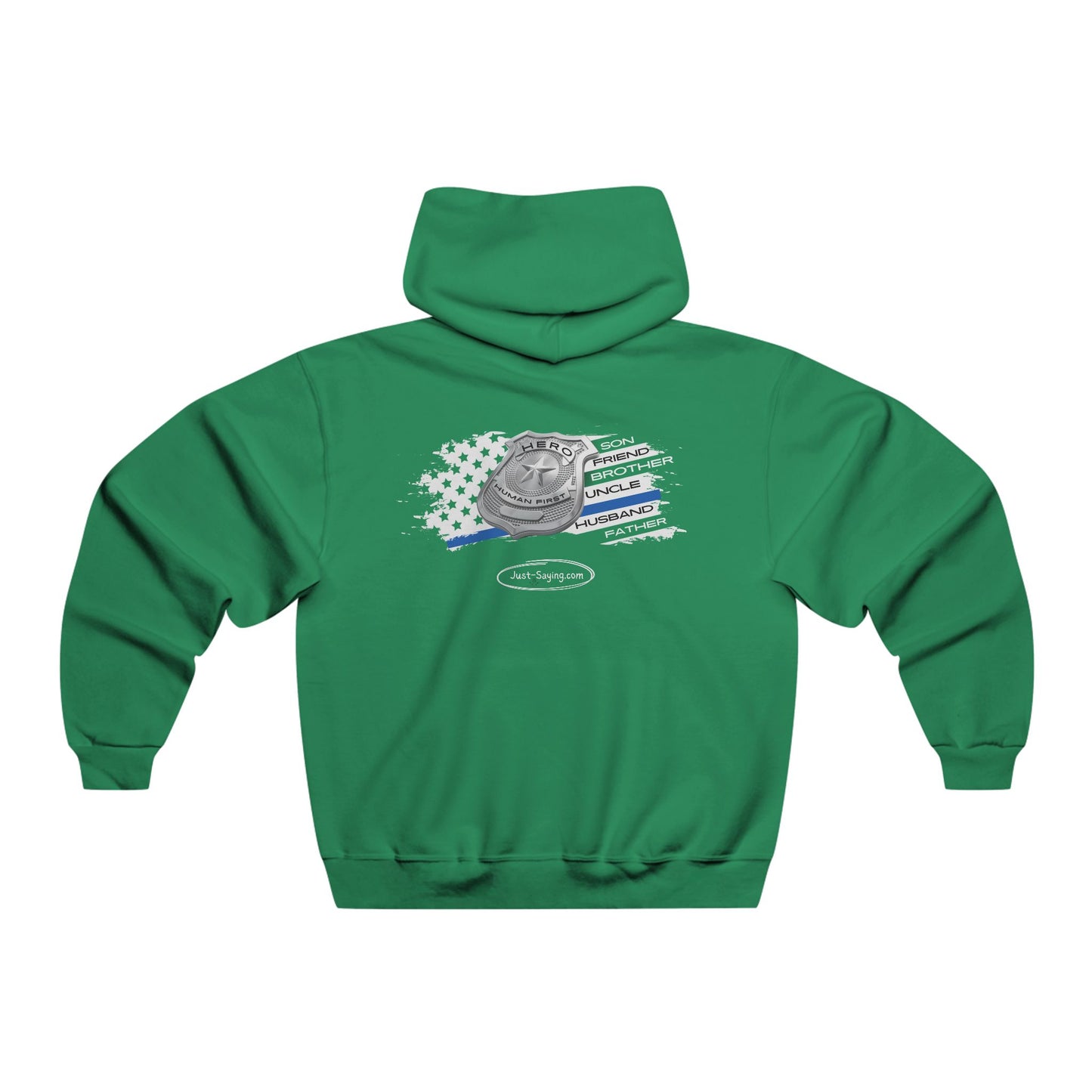 Male Police Hero NUBLEND® Hooded Sweatshirt