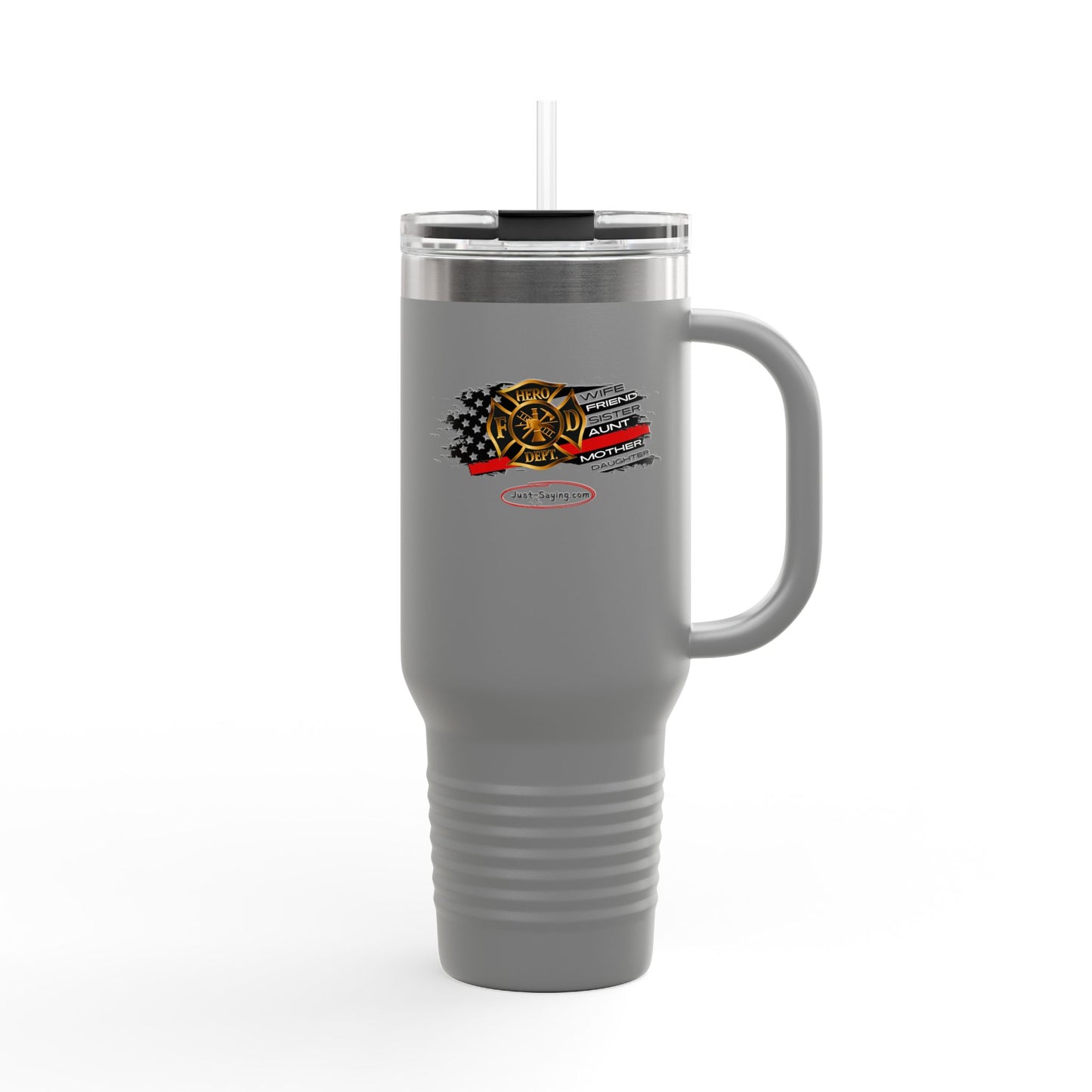 Female Fire Hero Insulated Travel Mug, 40oz