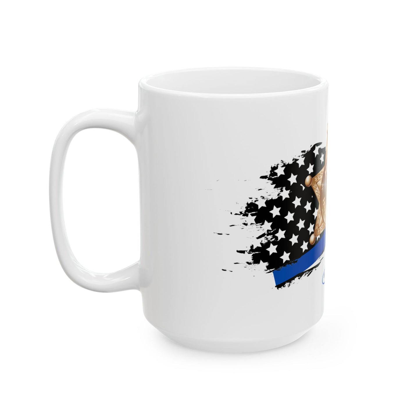 Female Sheriff Hero Ceramic Mug, (11oz, 15oz)