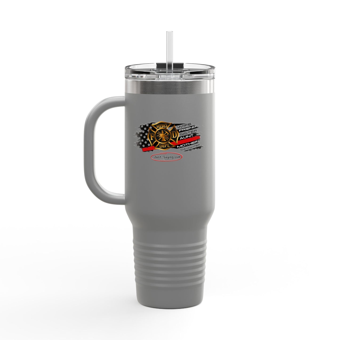 Female Fire Hero Insulated Travel Mug, 40oz