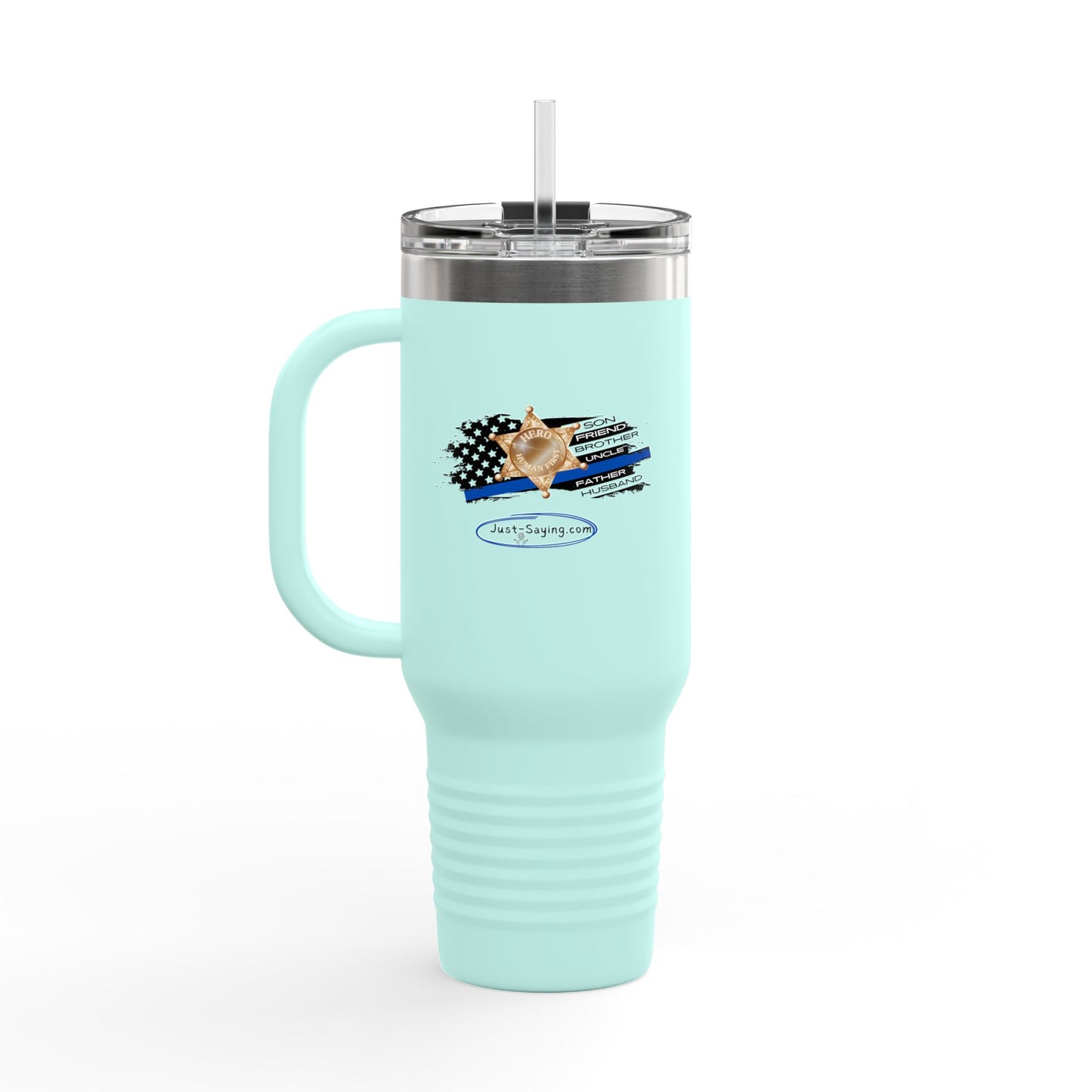 Male Sheriff Insulated Travel Mug, 40oz