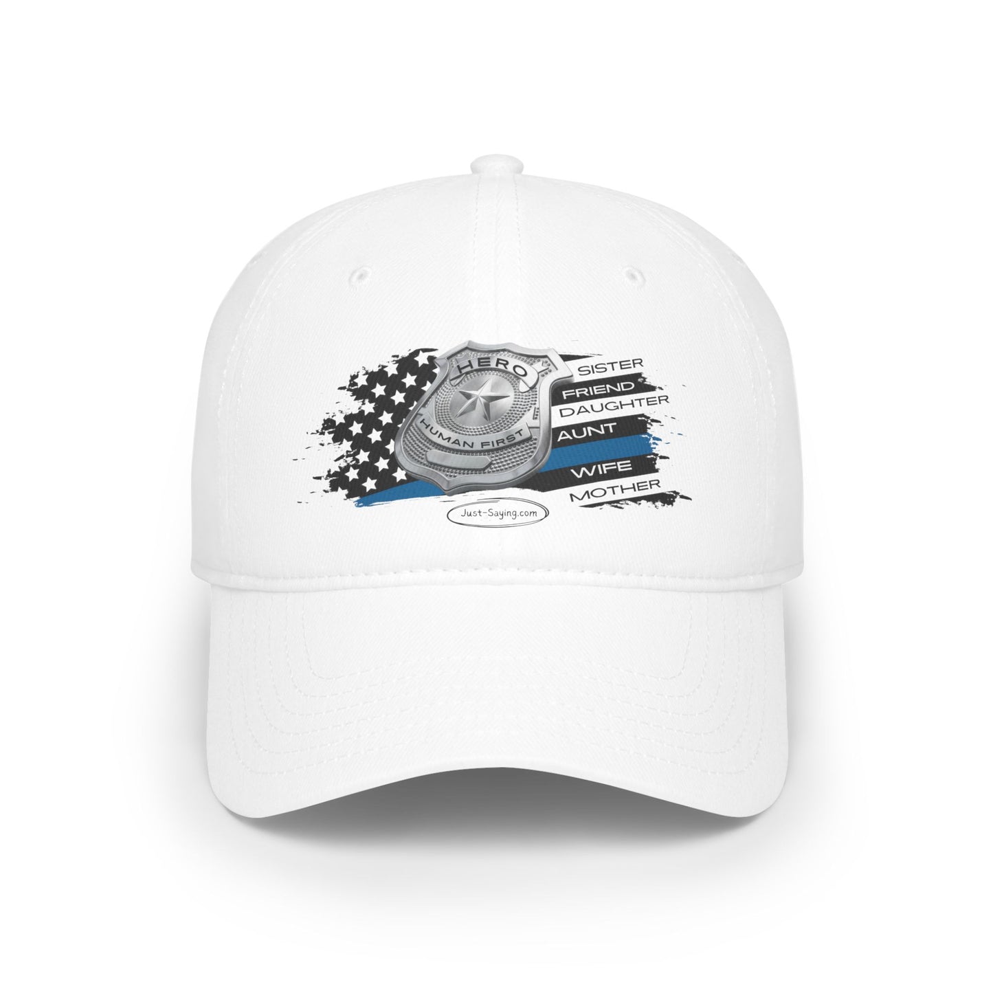 Female Police Low Profile Baseball Cap