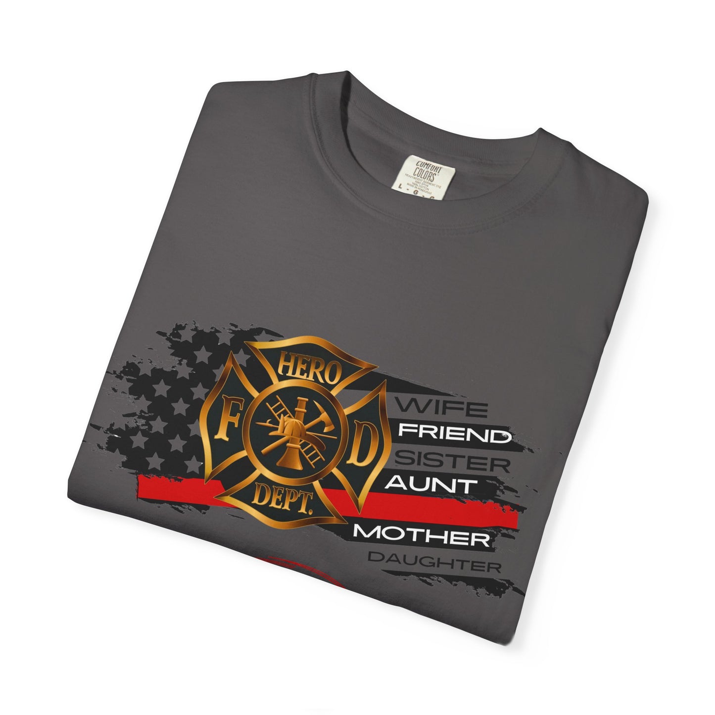 Female Fire Hero Garment-Dyed T-shirt