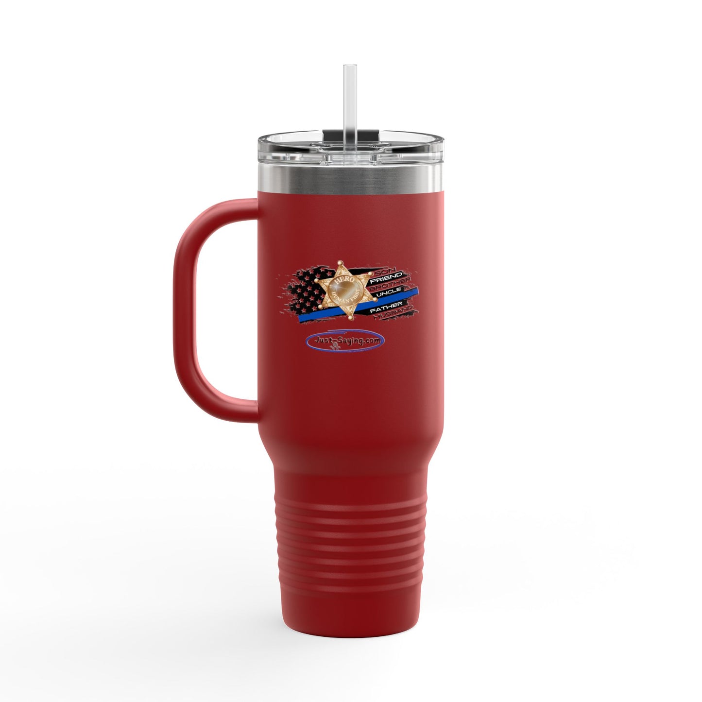 Male Sheriff Insulated Travel Mug, 40oz