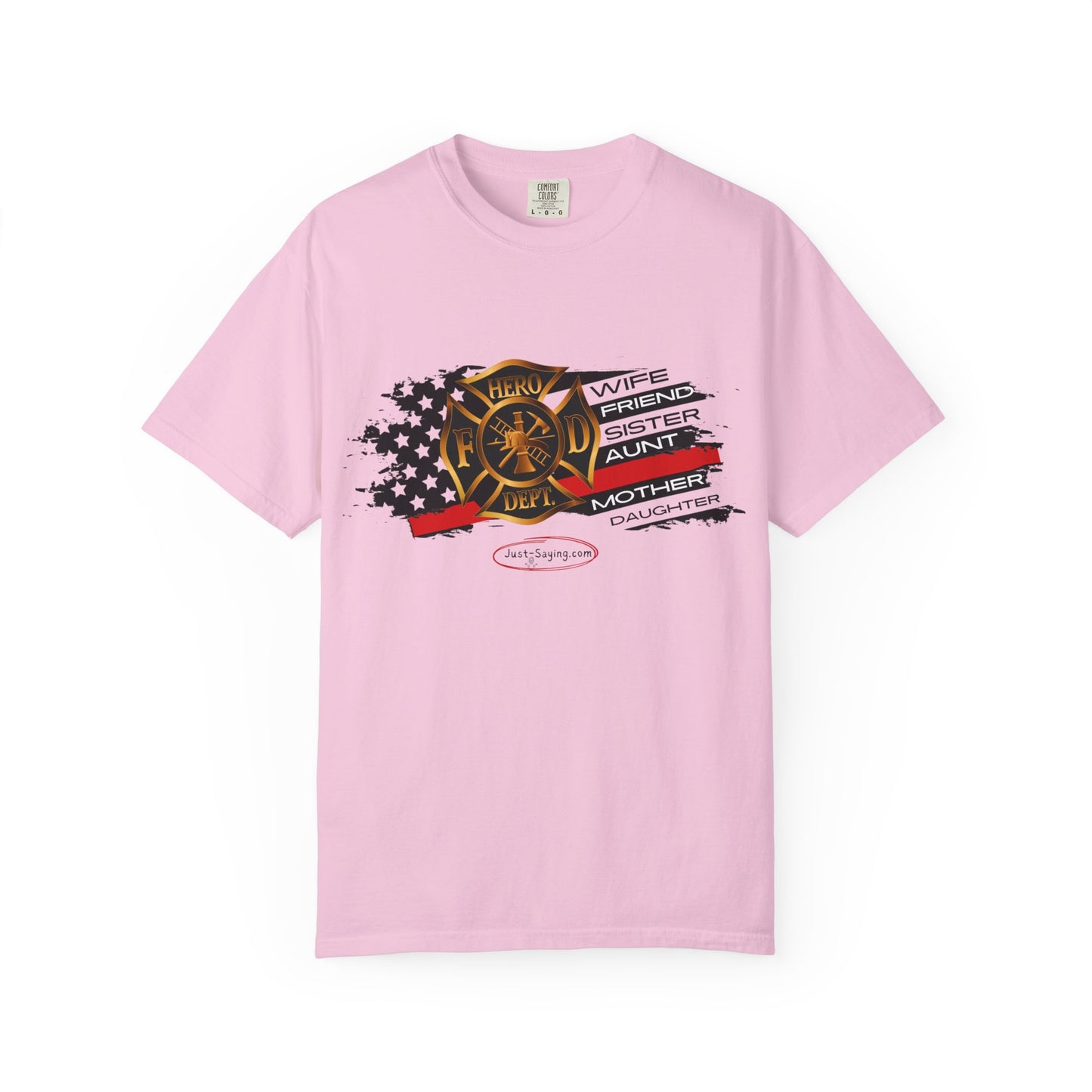 Female Fire Hero Garment-Dyed T-shirt