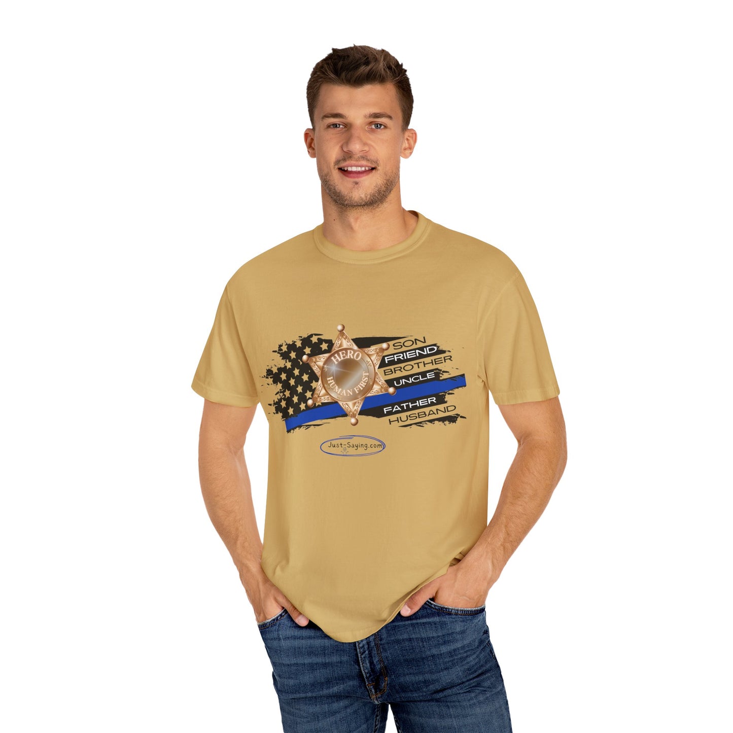 Male Sheriff Garment-Dyed T-shirt