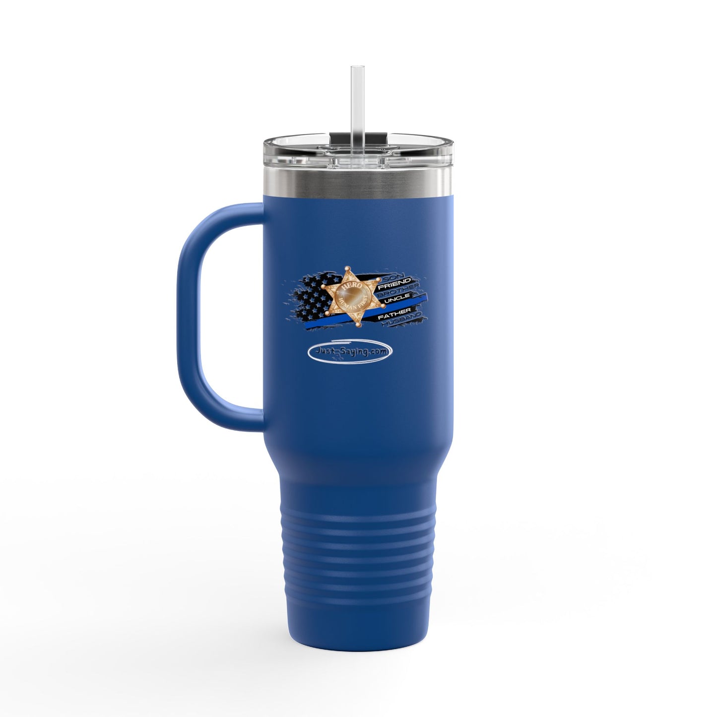 Male Sheriff Insulated Travel Mug, 40oz