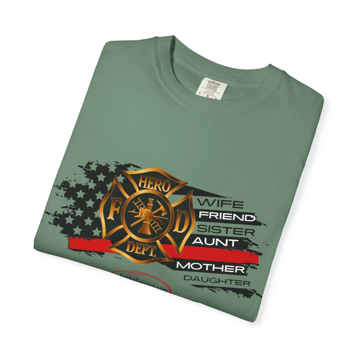 Female Fire Hero Garment-Dyed T-shirt
