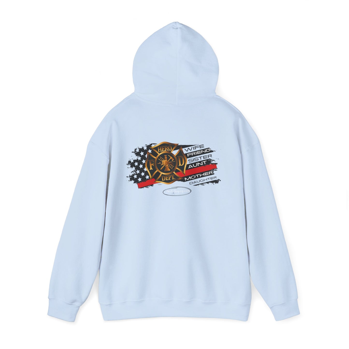 Female Fire Hero Heavy Blend™ Hooded Sweatshirt
