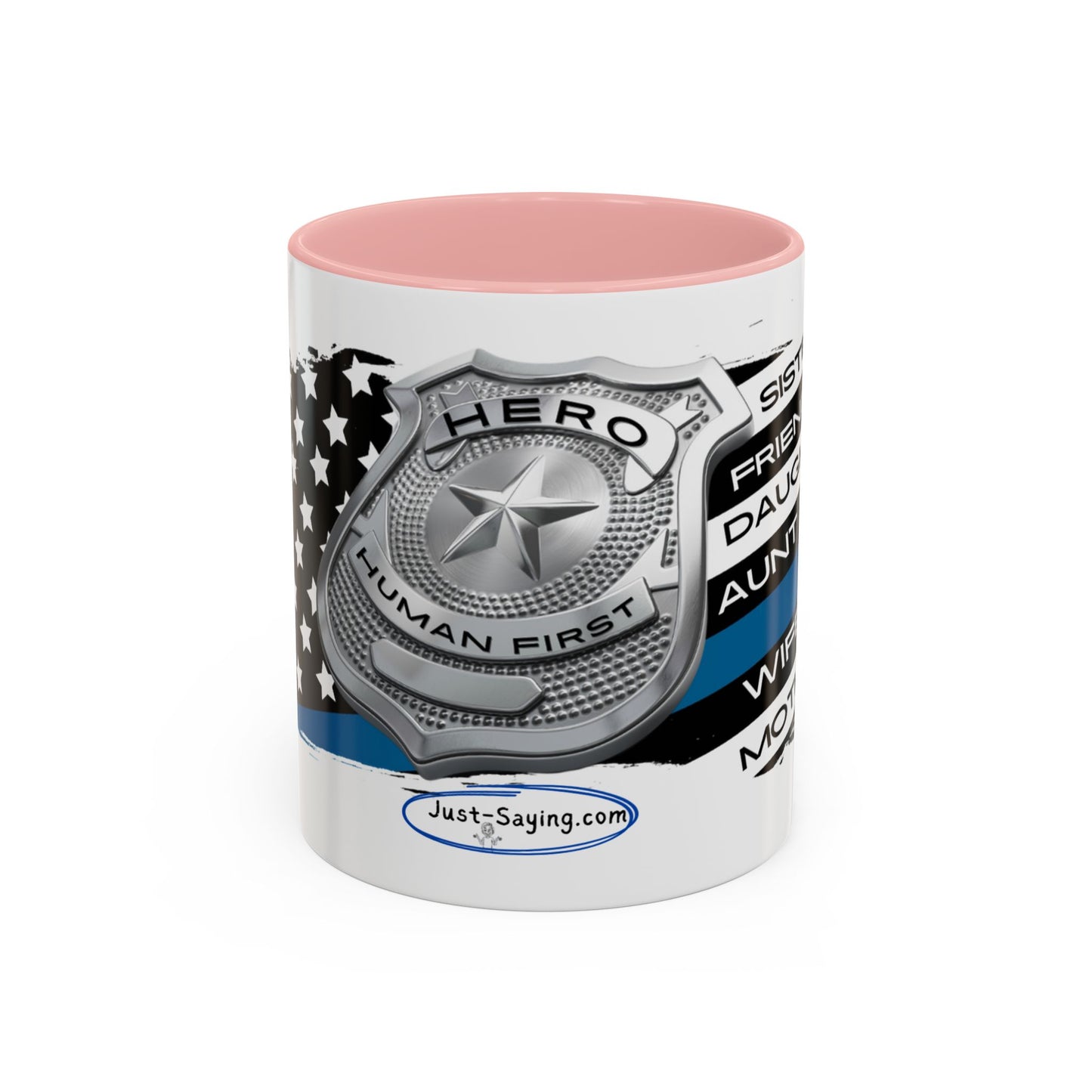 Female Police  Hero Accent Coffee Mug (11, 15oz)