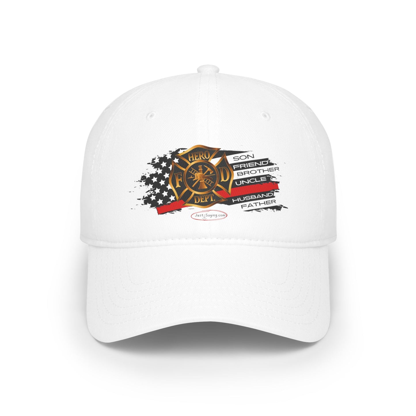 Male Fire Hero Low Profile Baseball Cap