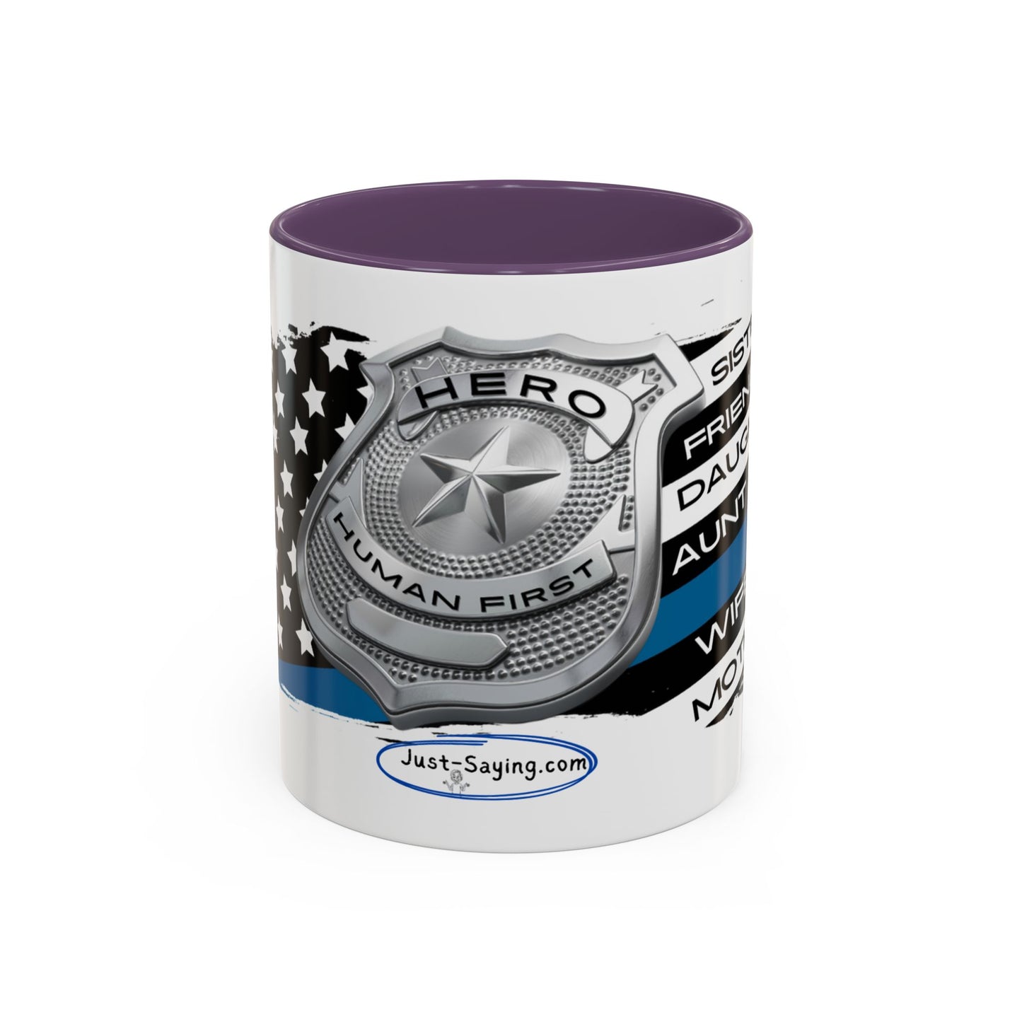 Female Police  Hero Accent Coffee Mug (11, 15oz)