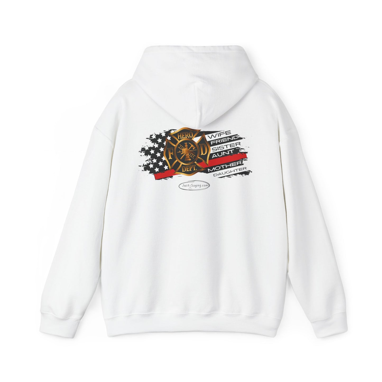 Female Fire Hero Heavy Blend™ Hooded Sweatshirt