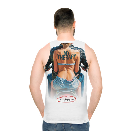 My Therapy Unisex Tank Top (AOP)