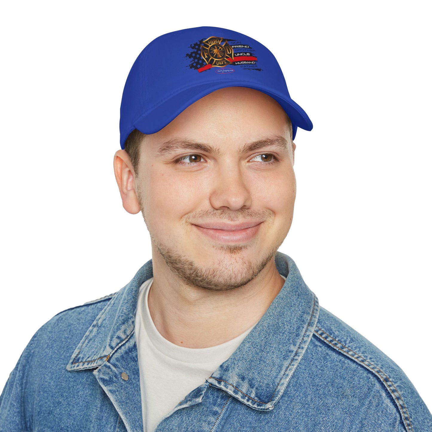 Male Fire Hero Low Profile Baseball Cap