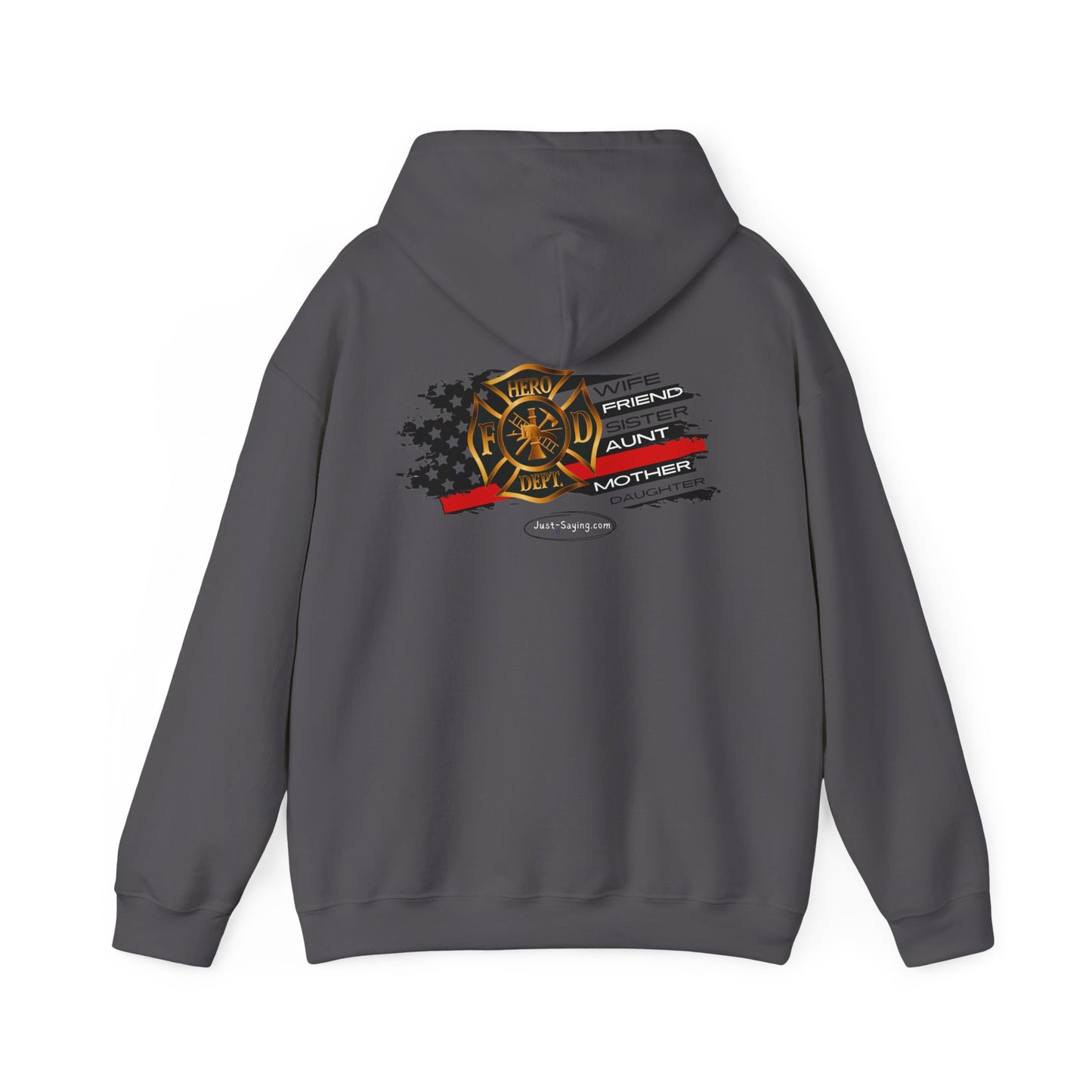 Female Fire Hero Heavy Blend™ Hooded Sweatshirt