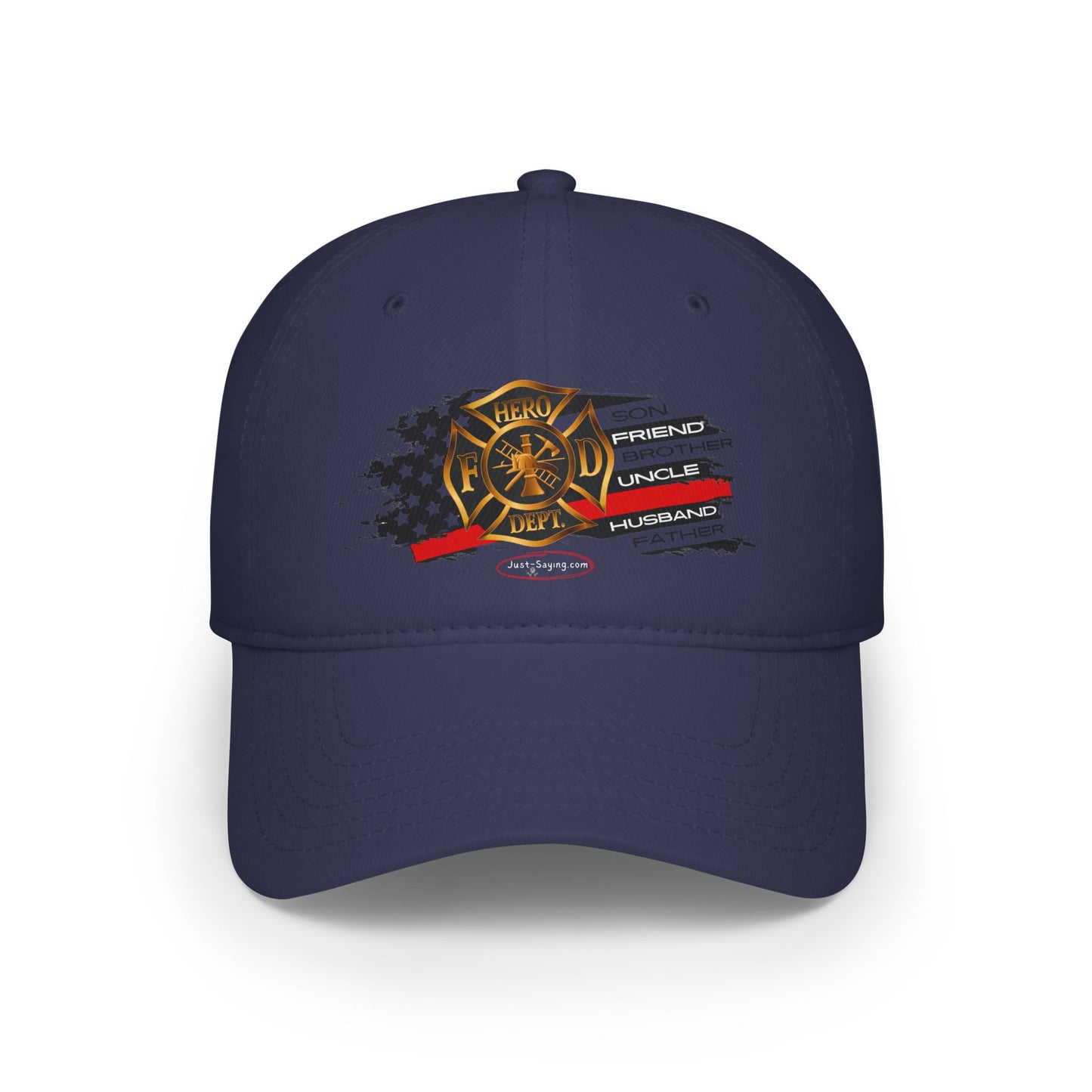 Male Fire Hero Low Profile Baseball Cap