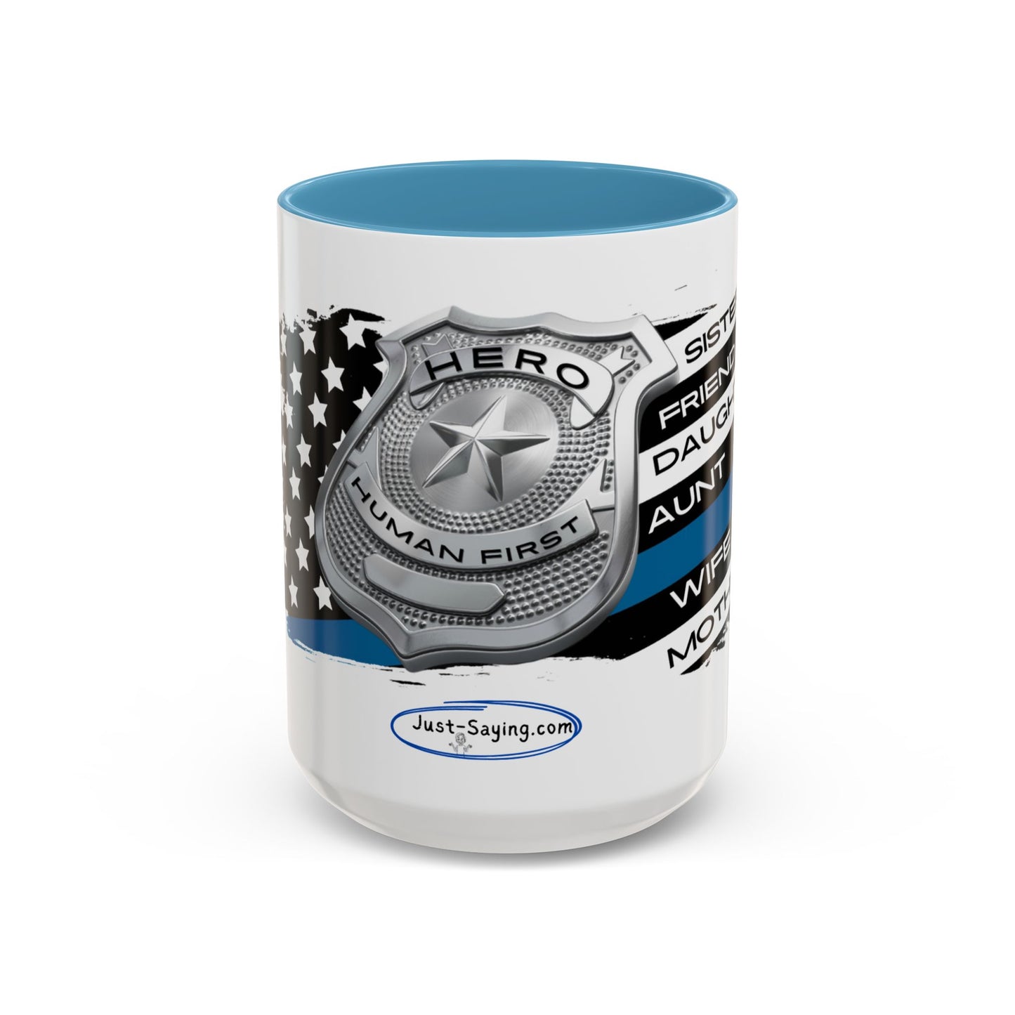 Female Police  Hero Accent Coffee Mug (11, 15oz)