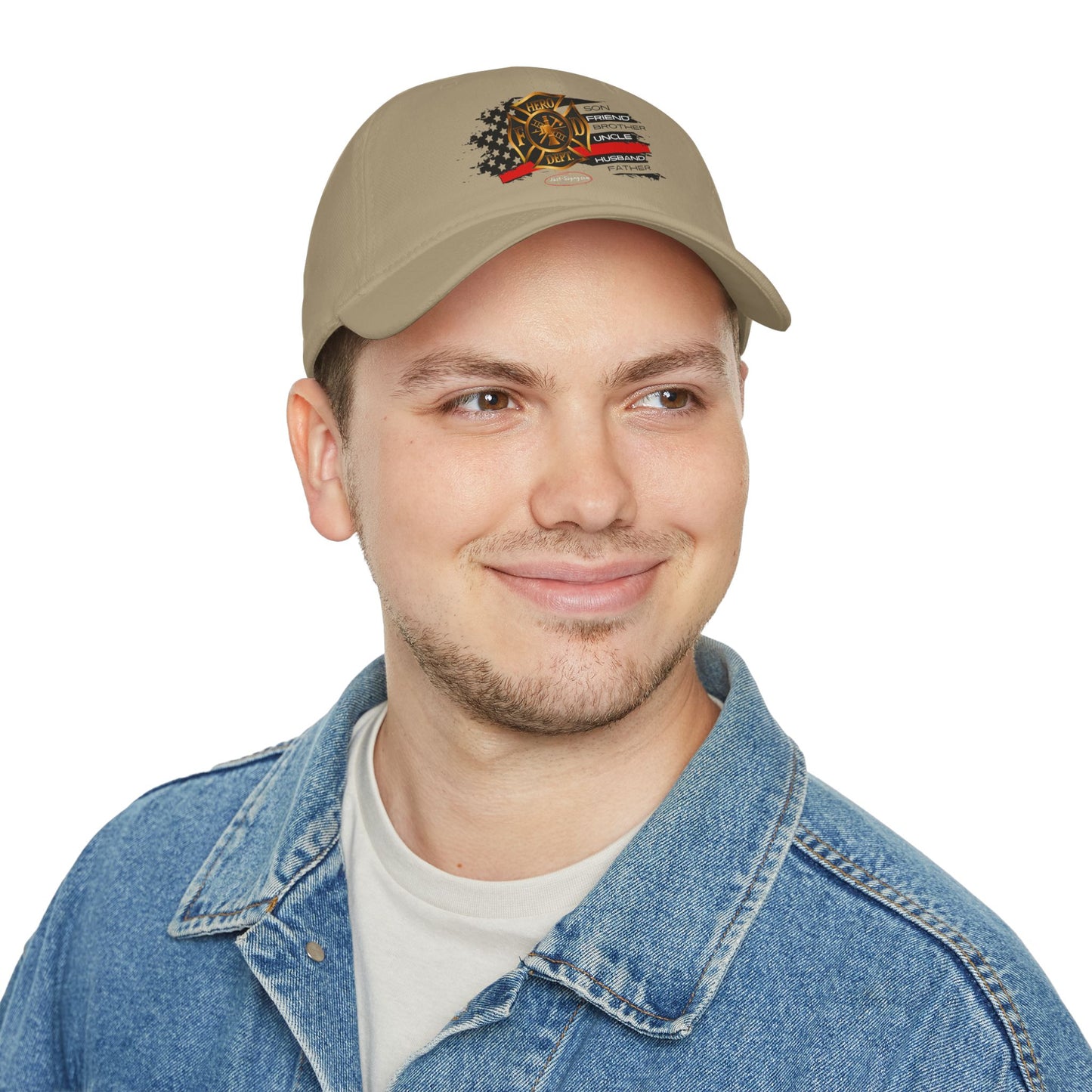 Male Fire Hero Low Profile Baseball Cap