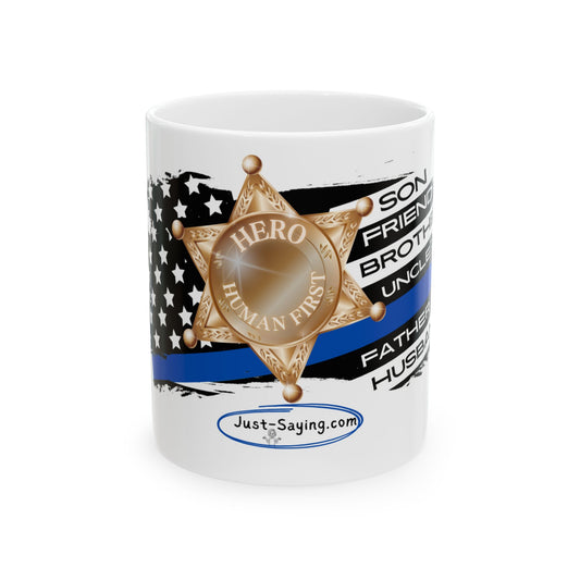 Male Sheriff Ceramic Mug, (11oz, 15oz)